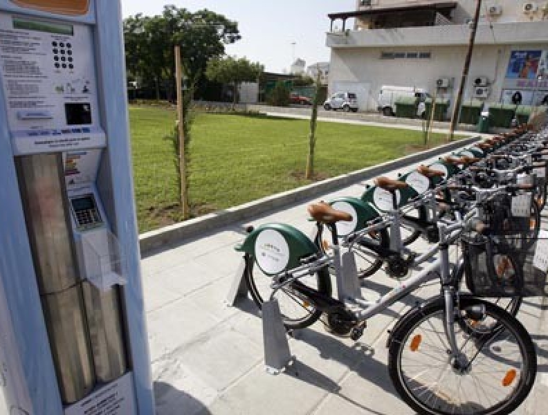 Zadowolenie w Nikozji udostępnione rowery